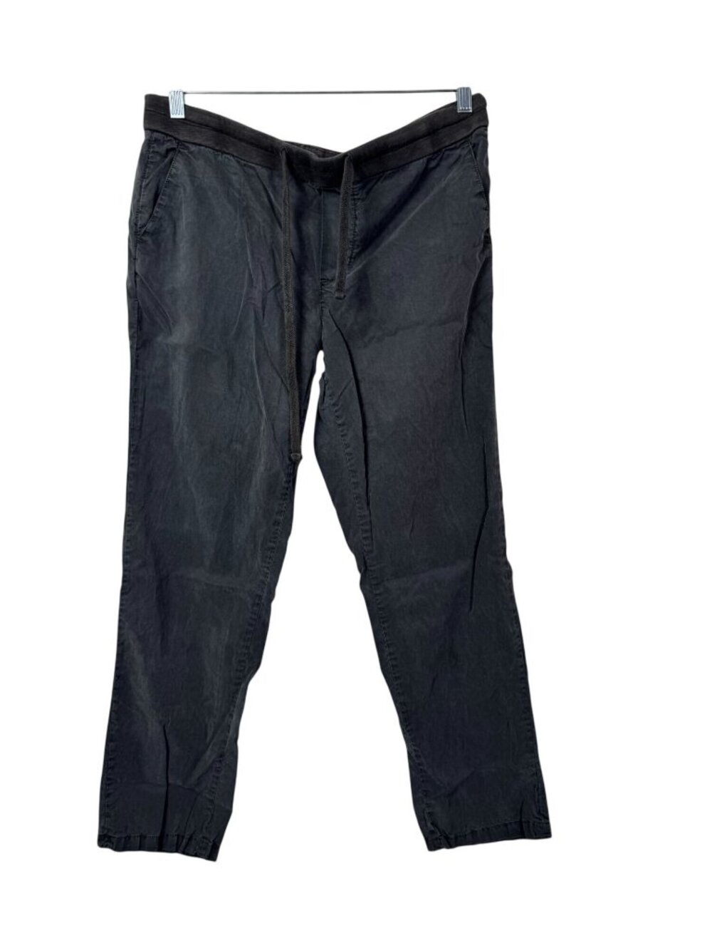 Standard James Perse Mens Drawstring Pants Size Large Gray Cotton Blend Relaxed